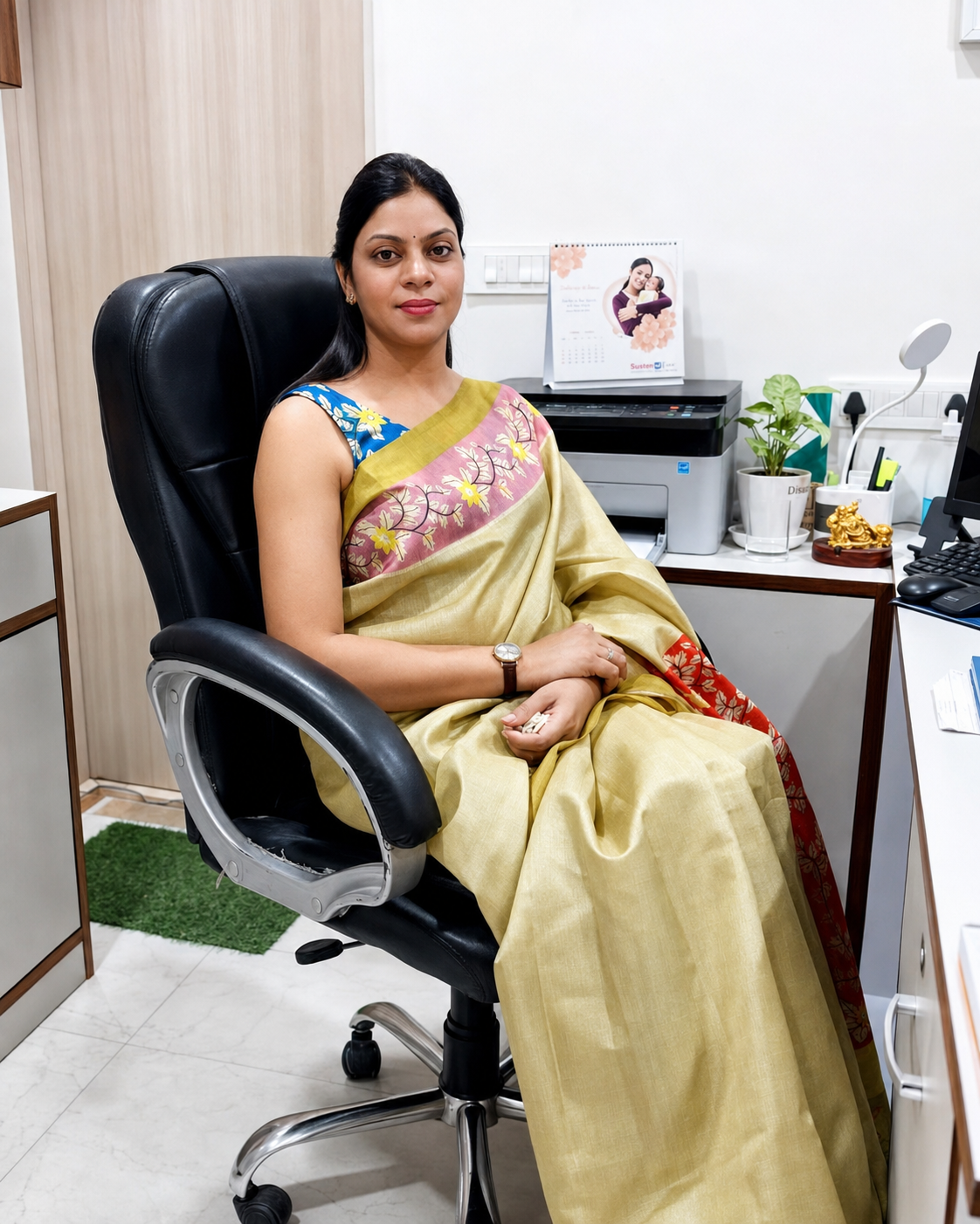Female medical specialist in a modern clinic